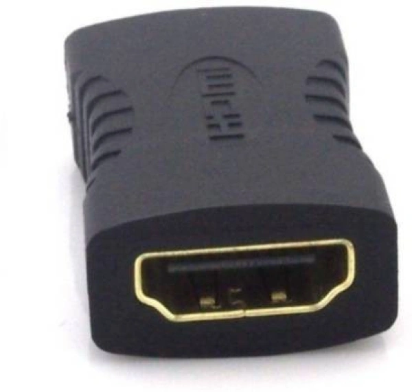 Hle HDMI Female to Female Gender Changer Connector 0.03 m HDMI Adapter 0.1 m HDMI Cable - 0.1 m, HDMI FEMALE|Connector Two: HDMI FEMALE, 999 Mbps,  ₹ 30, black, Round Cable ,. Tv, cash on delivery available, 4 days , 1