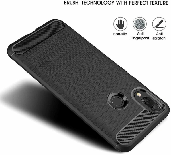 CaseRepublic Back Cover for Mi Redmi Y3 - 30, mobile, Rubber, black, Theme: Glitter, cash on delivery available, 4 days, 1