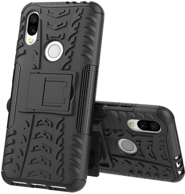 CaseRepublic Back Cover for Mi Redmi Y3 - 30, mobile, Rubber, black, Theme: Glitter, cash on delivery available, 4 days, 1