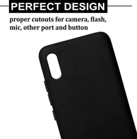 Febelo Back Cover for Mi Redmi 9A, Mi Redmi 9i - 40, Rubber, mobile, no Theme, black, cash on delivery available, 4 days, 1