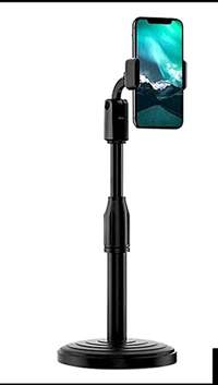 TOMdoxx Broadcast Mobile Phone Stand Multi-Angle Adjustable Desk Mount Holder - 40, black, cash on delivery available, 1