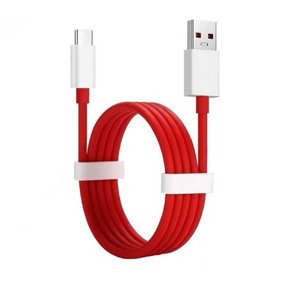 Check out PARAMITS® Type C Dash/WARP Charging USB Data Cable Compatible for OnePlus  - 40, red, cash on delivery available, 4 days, 1
