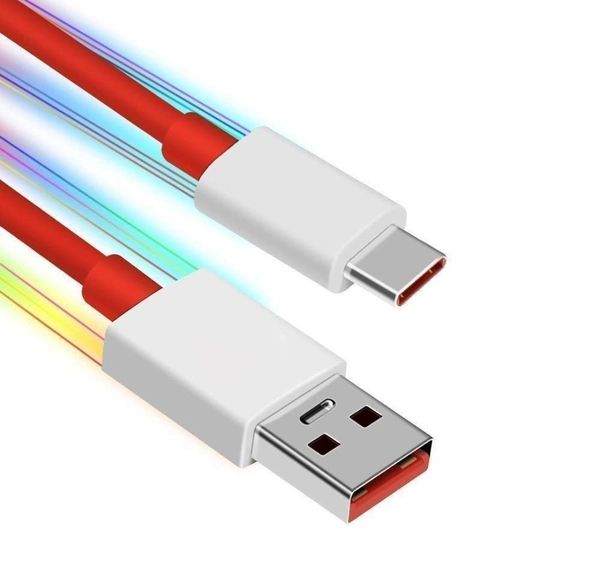 Check out PARAMITS® Type C Dash/WARP Charging USB Data Cable Compatible for OnePlus  - 40, red, cash on delivery available, 4 days, 1