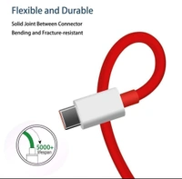 Check out PARAMITS® Type C Dash/WARP Charging USB Data Cable Compatible for OnePlus  - 40, red, cash on delivery available, 4 days, 1
