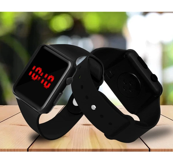 Varni Enterprise New Generation Sports Digital Square Black Dial Day Date Calendar - free Delivery, plastic, black, Digital watch, cash on delivery available , 4 days, 1