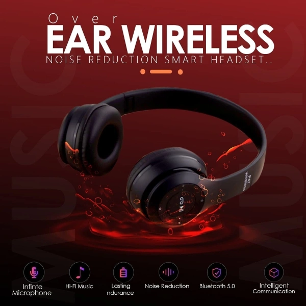 ASWORLD FOLDABLE HEADPHONE Bluetooth Headset - yes, 40, plastic, black, cash on delivery available, 4 days, 1