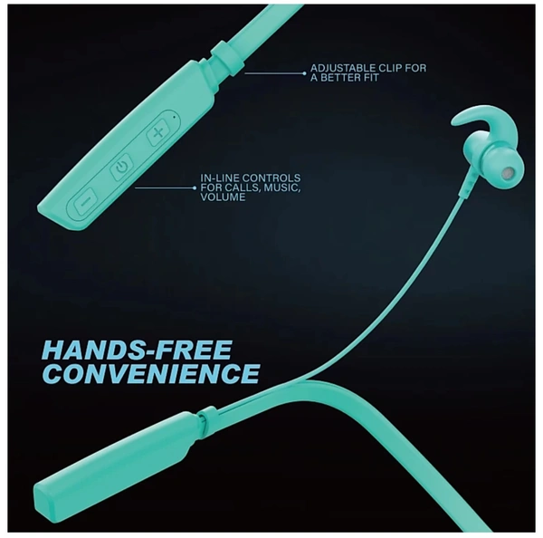 FIRE-500 BLUETOOTH NECKBAND HIGH BASS BLUETOOTH NECKBAND HEADSET Bluetooth Headset - 40, 40 hr, 4 Days