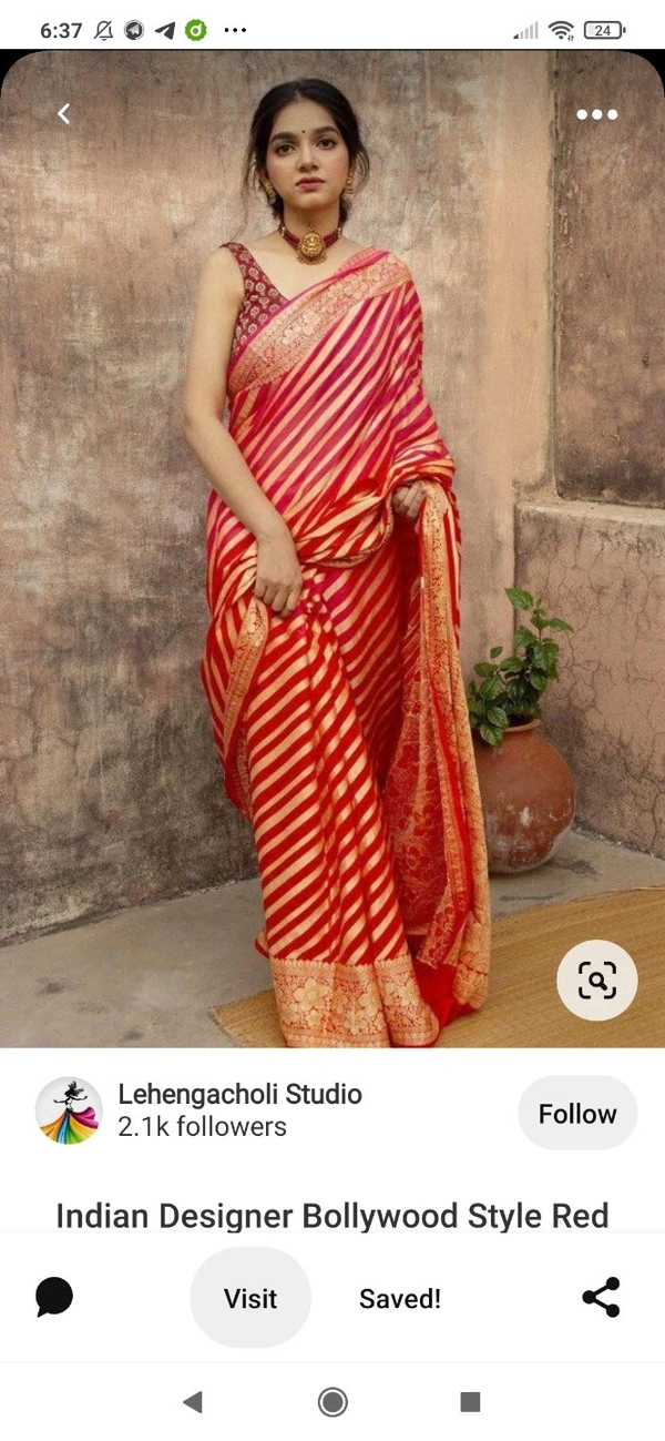 Georgette Saree With Blouse Piece  - 8 colour , free size 