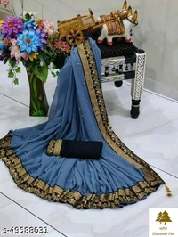 Georgette Saree - 4, free size
