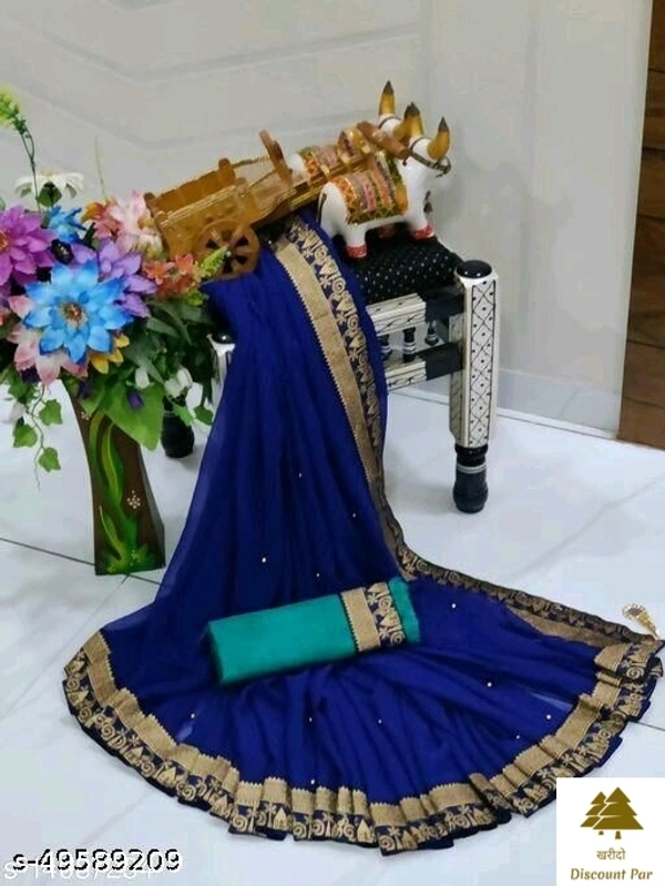 Georgette Saree - 4, free size