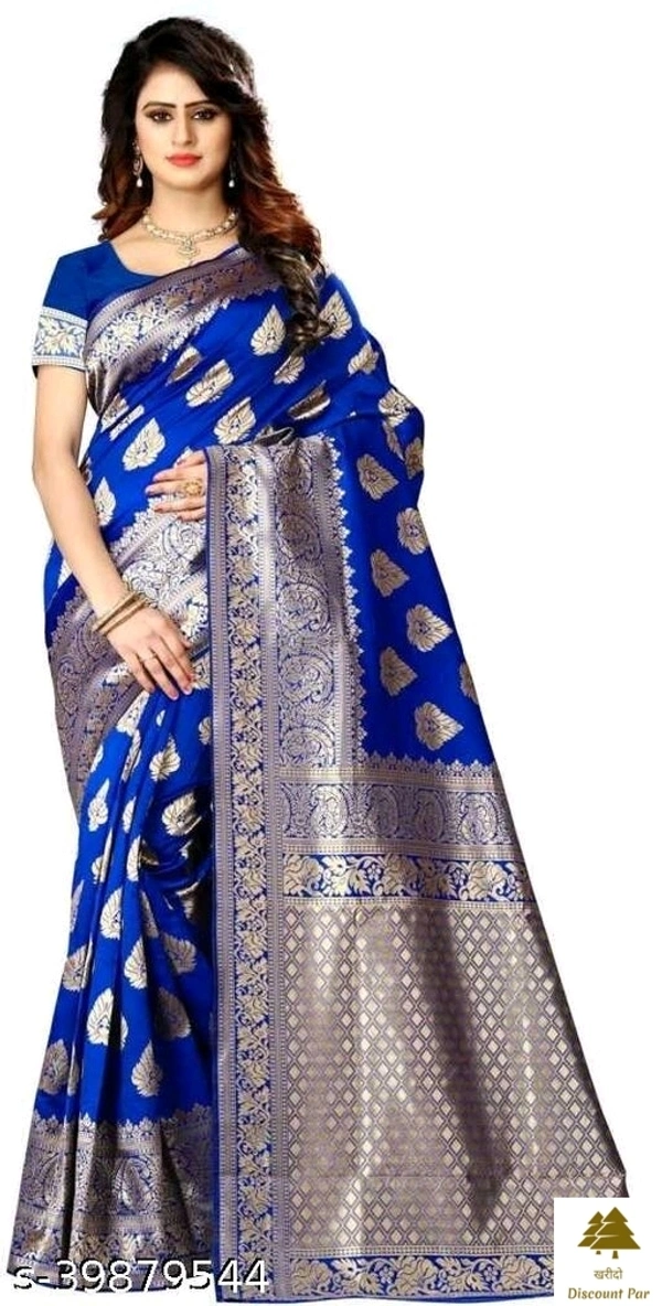 Kanjivaram Sarees With Blouse - 2, free size
