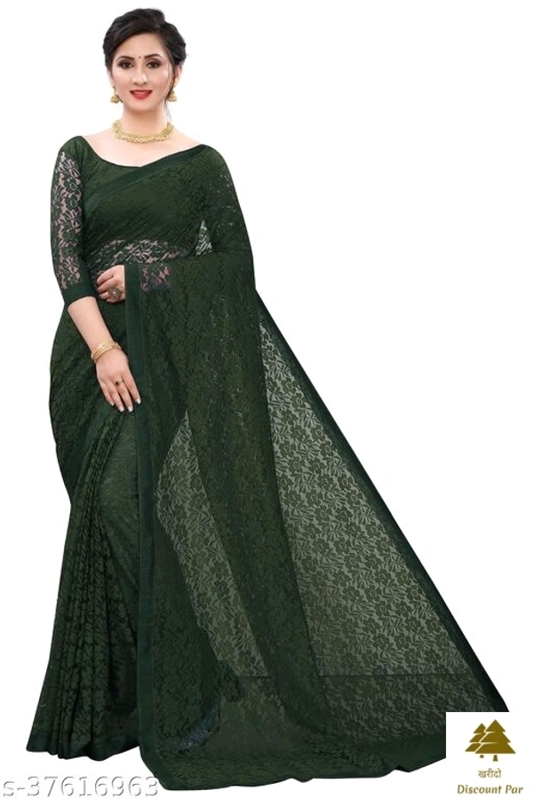 Fashionable Net Sarees - 5, free size