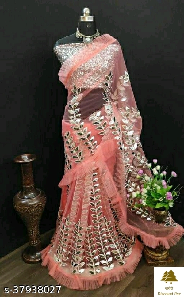 Fashionable Neet Sarees - 4, free size
