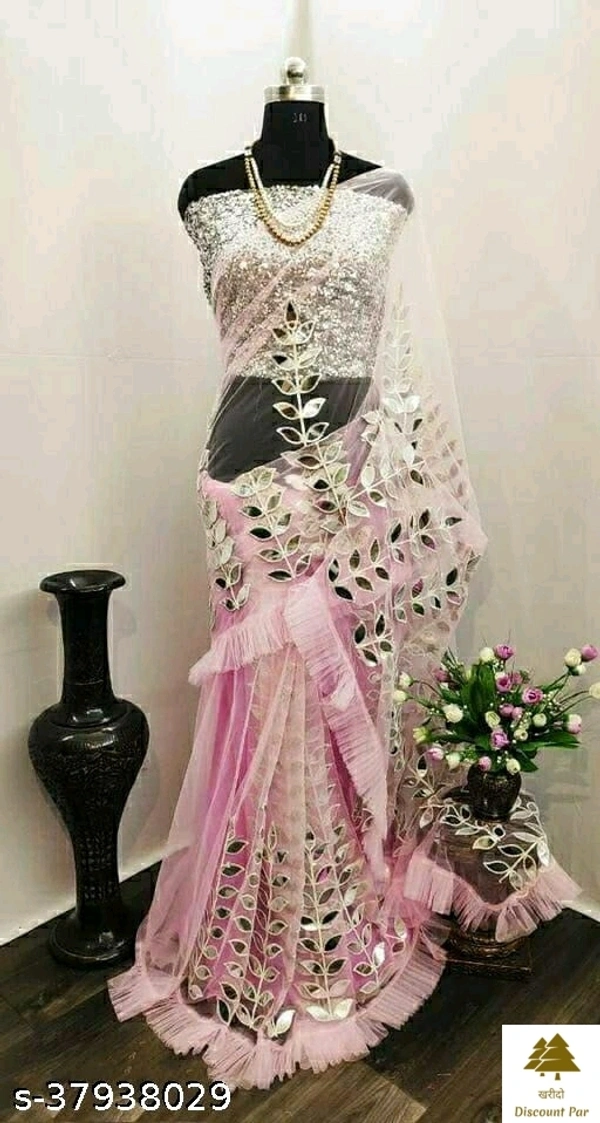 Fashionable Neet Sarees - 4, free size