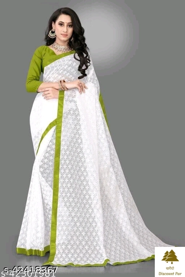 Sensational Net Sarees - 8, free size