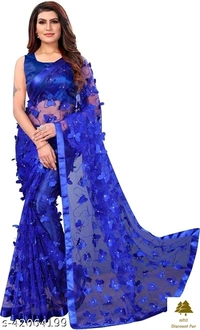 Aishani Net Sarees - 9, free size
