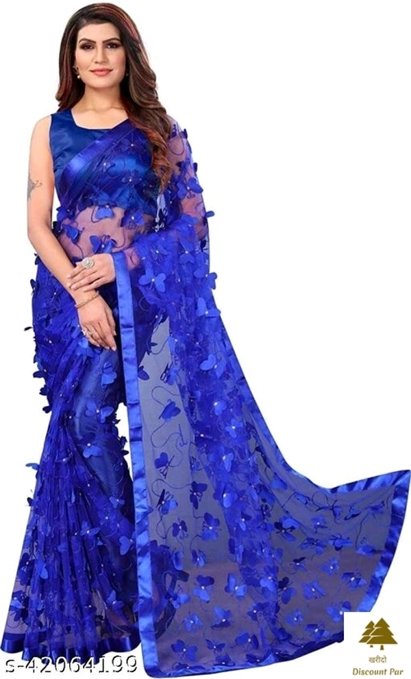 Aishani Net Sarees - 9, free size