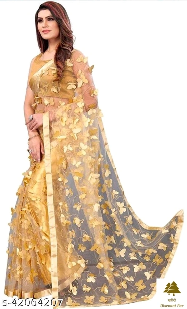 Aishani Net Sarees - 9, free size