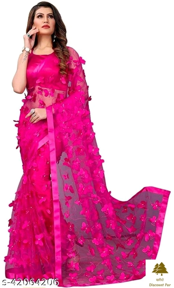 Aishani Net Sarees - 9, free size
