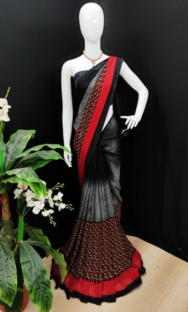 Fashionable Georgette Saree - 1, free size