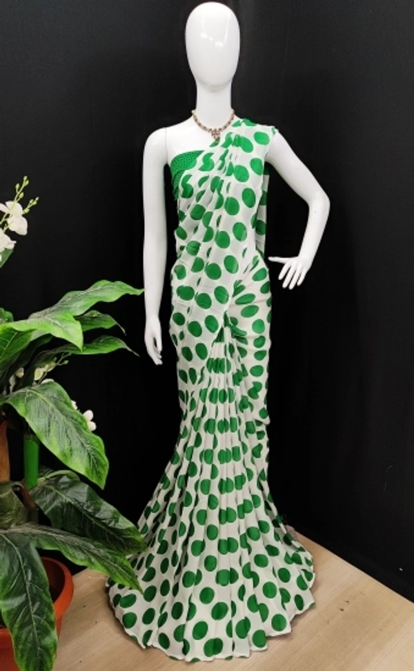 Georgette Sarees - 2, free size