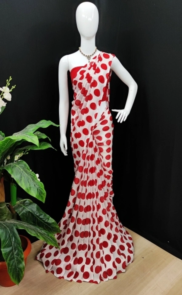 Georgette Sarees - 2, free size
