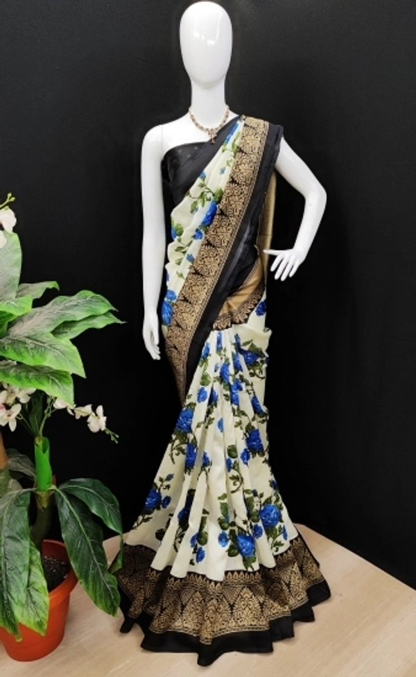 Daily Wear Georgette Sarees - 3, free size
