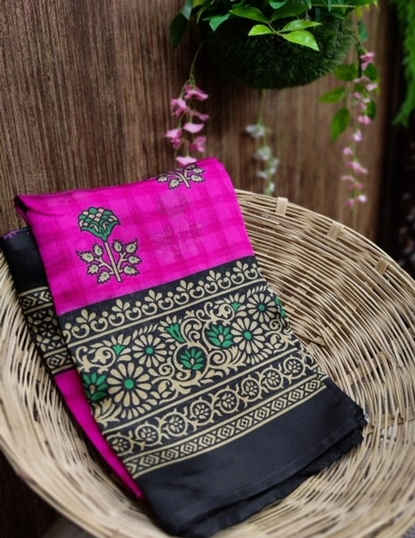 Art Silk Printed Sarees - 2, free size