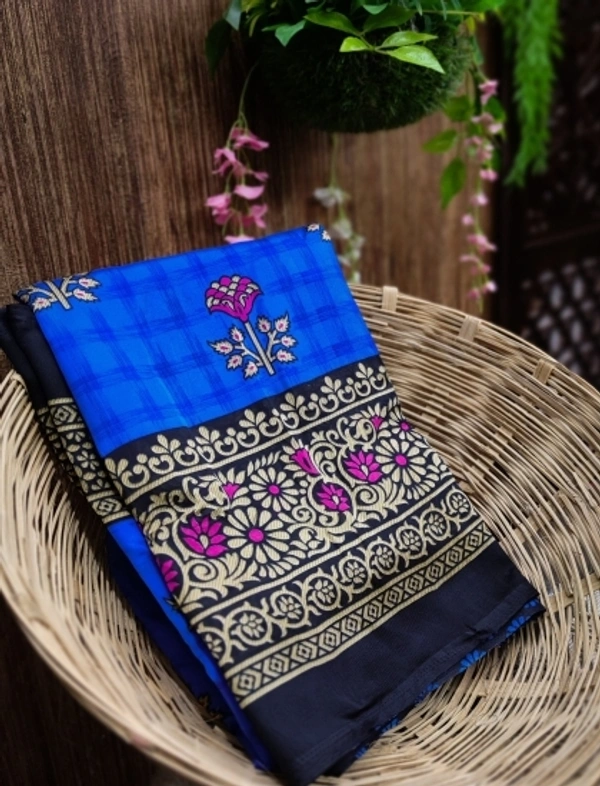 Art Silk Printed Sarees - 2, free size