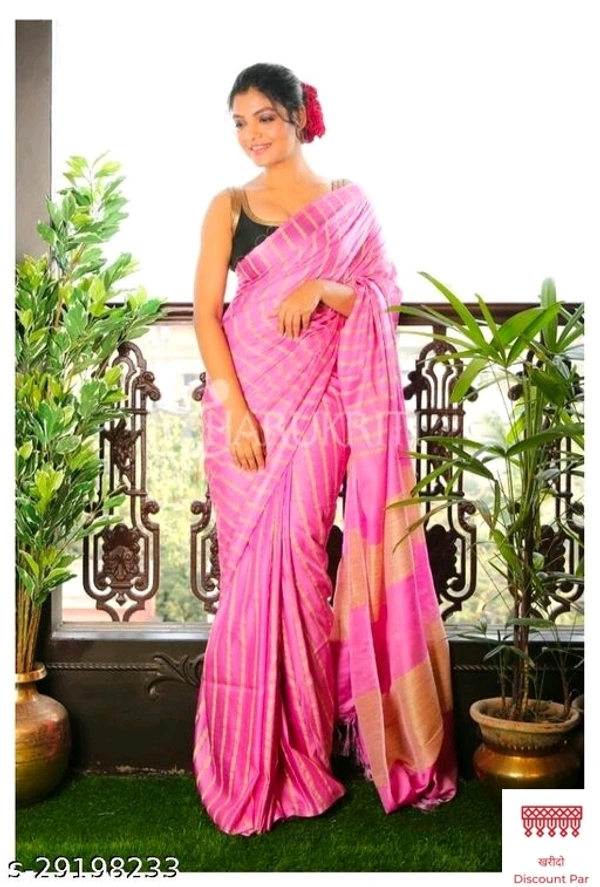 Trendy Silk Sarees - 7, free size 