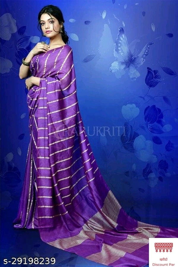 Trendy Silk Sarees - 7, free size 