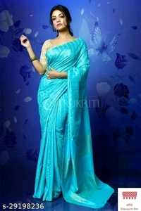 Trendy Silk Sarees - 7, free size 
