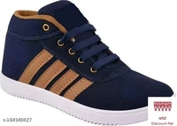 Blue Stripped Sneakers For Men  - Cherry Pie, 10