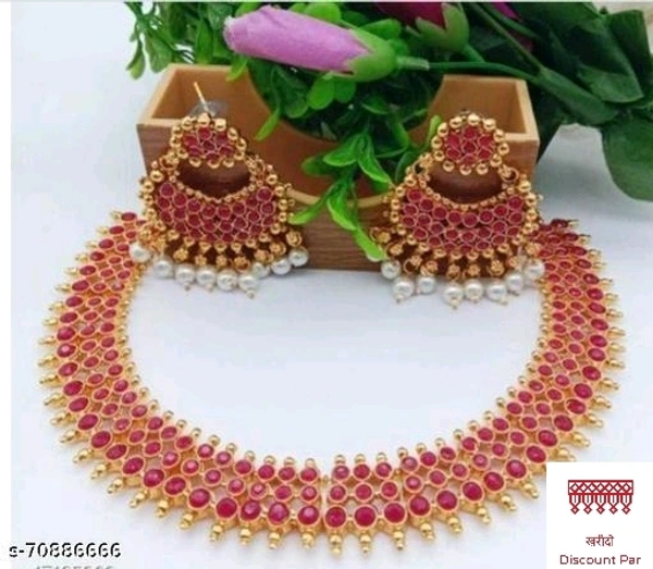Diva Jewellery Set  - Red