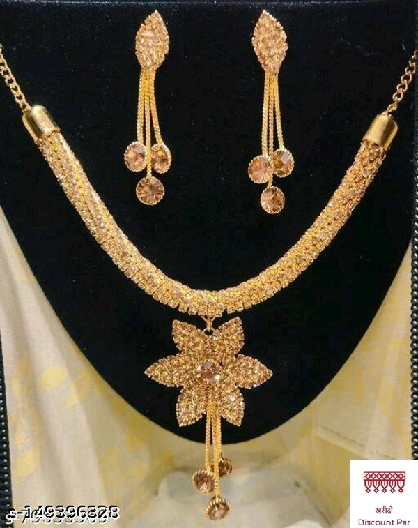 Alloy Jewellery Set  - Web Orange