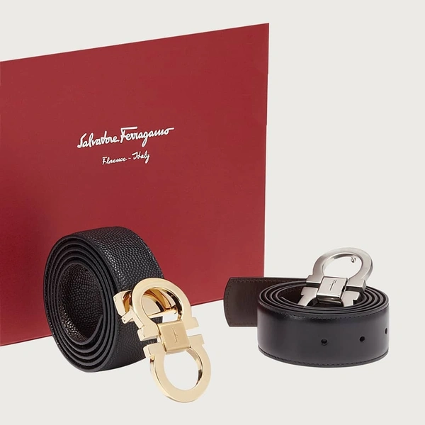 Salvatore Ferragamo Unisex Belts - 42, Golden 