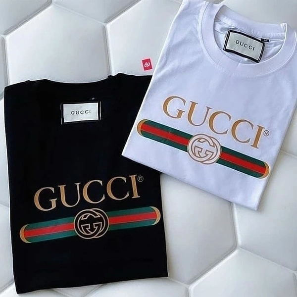Gucci  Branded Premium Gucci Cotton Tshirt  - S, Black 