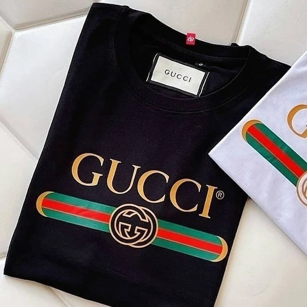 Gucci  Branded Premium Gucci Cotton Tshirt  - S, Black 