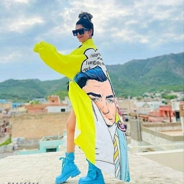 Classic Neon Dress With Neon Shorts - M