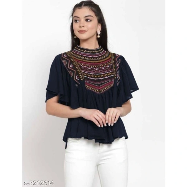 Ponchos Type Top - White, M