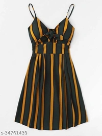 Striped Casual Dress - S