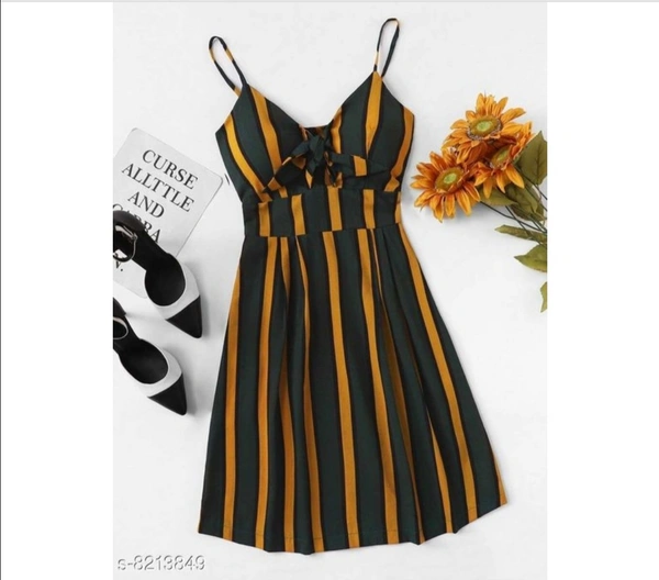 Striped Casual Dress - S