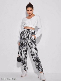Women Joggers - 28, Black