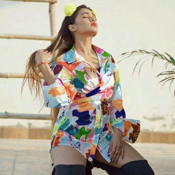 Retro Women Short Dress - Free Size