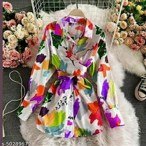 Retro Women Short Dress - Free Size