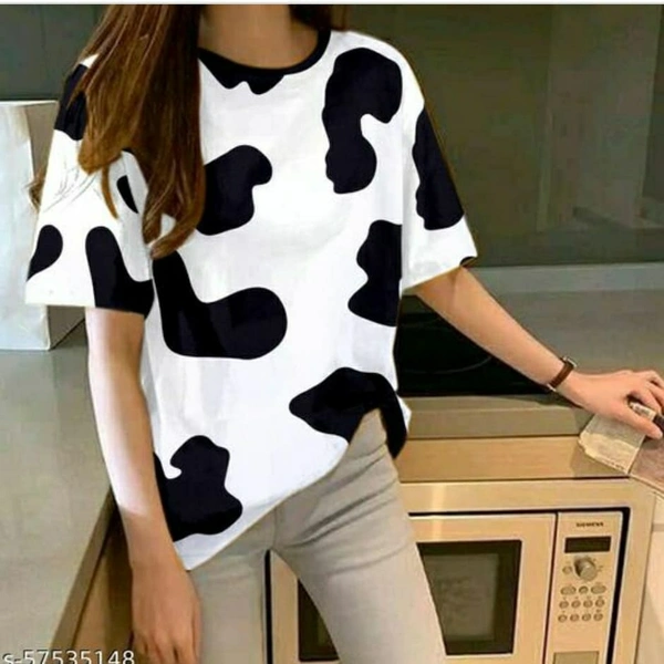 Cow Printed Tshirt - L