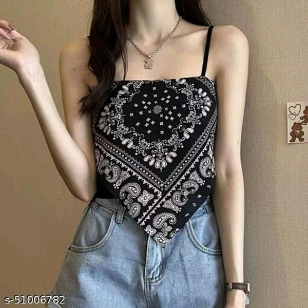 Handkerchief Top - Black, S