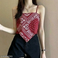 Handkerchief Top - Red, S