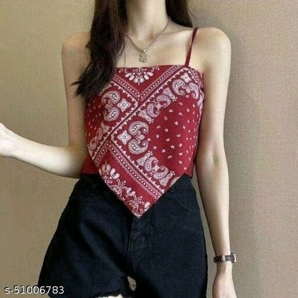 Handkerchief Top - Red, S