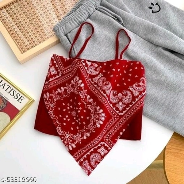 Handkerchief Top - Red, M